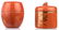 Two Chinese orange ground polychrome and gilt decorated - 13