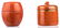 Two Chinese orange ground polychrome and gilt decorated - 14