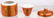 Two Chinese orange ground polychrome and gilt decorated - 16