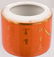 Two Chinese orange ground polychrome and gilt decorated - 19