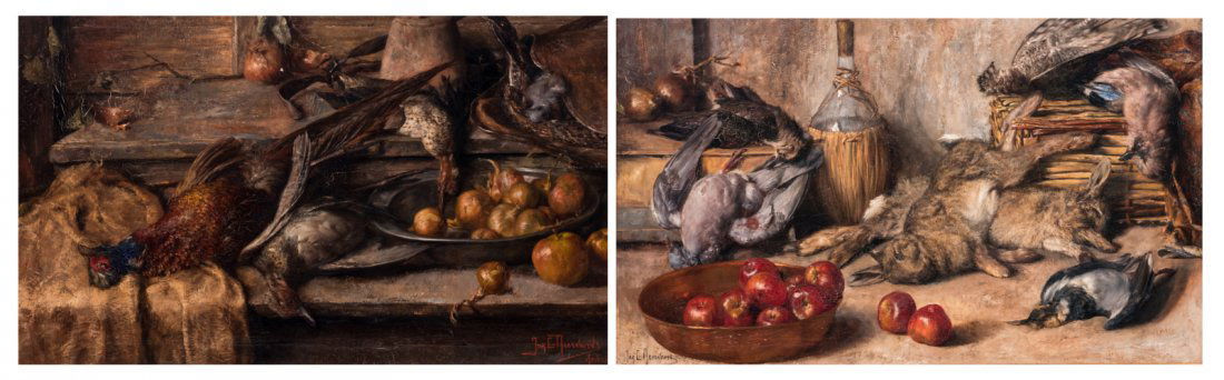Meervoort J., two hunting still lifes, oil on canvas, (1 of 11)