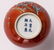 A Chinese orange ground polychrome and gilt decorated - 6