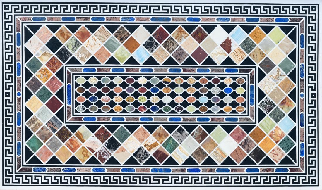 A large table top in Italian pietra dura, the design (1 of 1)