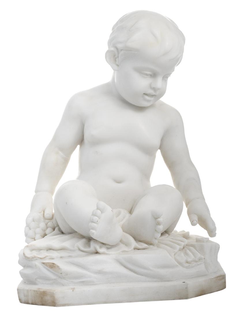 Unsigned, a little boy with a butterfly, Carrara (1 of 6)