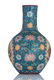 A Chinese porcelain bottle vase with cloisonne enamel - 4