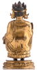 A Sino-Tibetan gilt bronze Buddha, the garment draped - 3