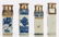 Eight Chinese blue and white and famille rose decorated - 9