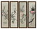 Four framed Chinese embroideries on silk, depicting - 2