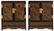 Two Chinese Republic period scholars cabinets in zitan - 2