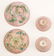A pair of Chinese relief famille rose and gilt cups and - 7