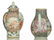 A Chinese gilt and polychrome tea caddy, decorated with - 2