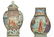 A Chinese gilt and polychrome tea caddy, decorated with - 4