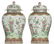 A pair of large famille rose vases and covers, - 3