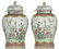 A pair of large famille rose vases and covers, - 4