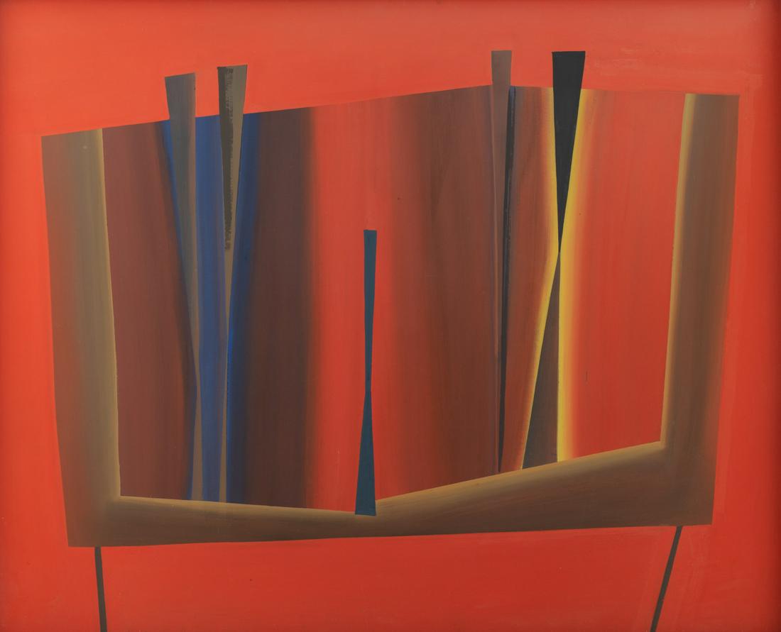 Swimberghe G., an untitled abstract composition, dated (1 of 4)