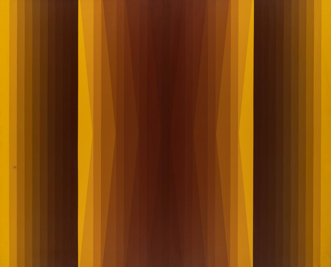 Miodrag D., an untitled abstraction, dated 1974, oil on (1 of 4)