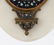 A French champlevé Holy Water font on an onyx marble, - 5