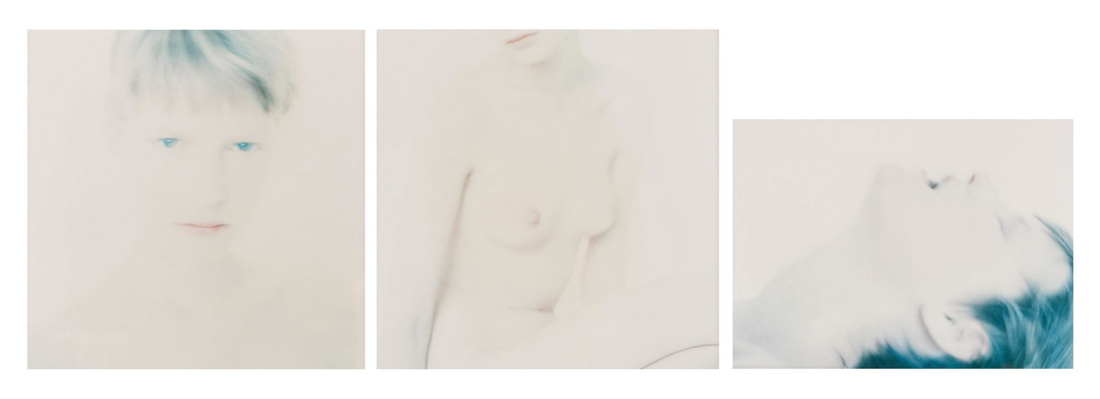 Marie-Jo Lafontaine (1950), 'Immaculata', 1991, 22 x: Marie-Jo Lafontaine (1950), 'Immaculata', 1991, 22 x 22 cmLafontaine M.-J., 'Immaculata', original triptych, photograph, unsigned, 22 x 22 cmAdded: a publication about the artist, 'Marie-Jo Lafontaine
