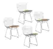 A set of four Bertoia side chairs, H 73 - W 53 cm First Image