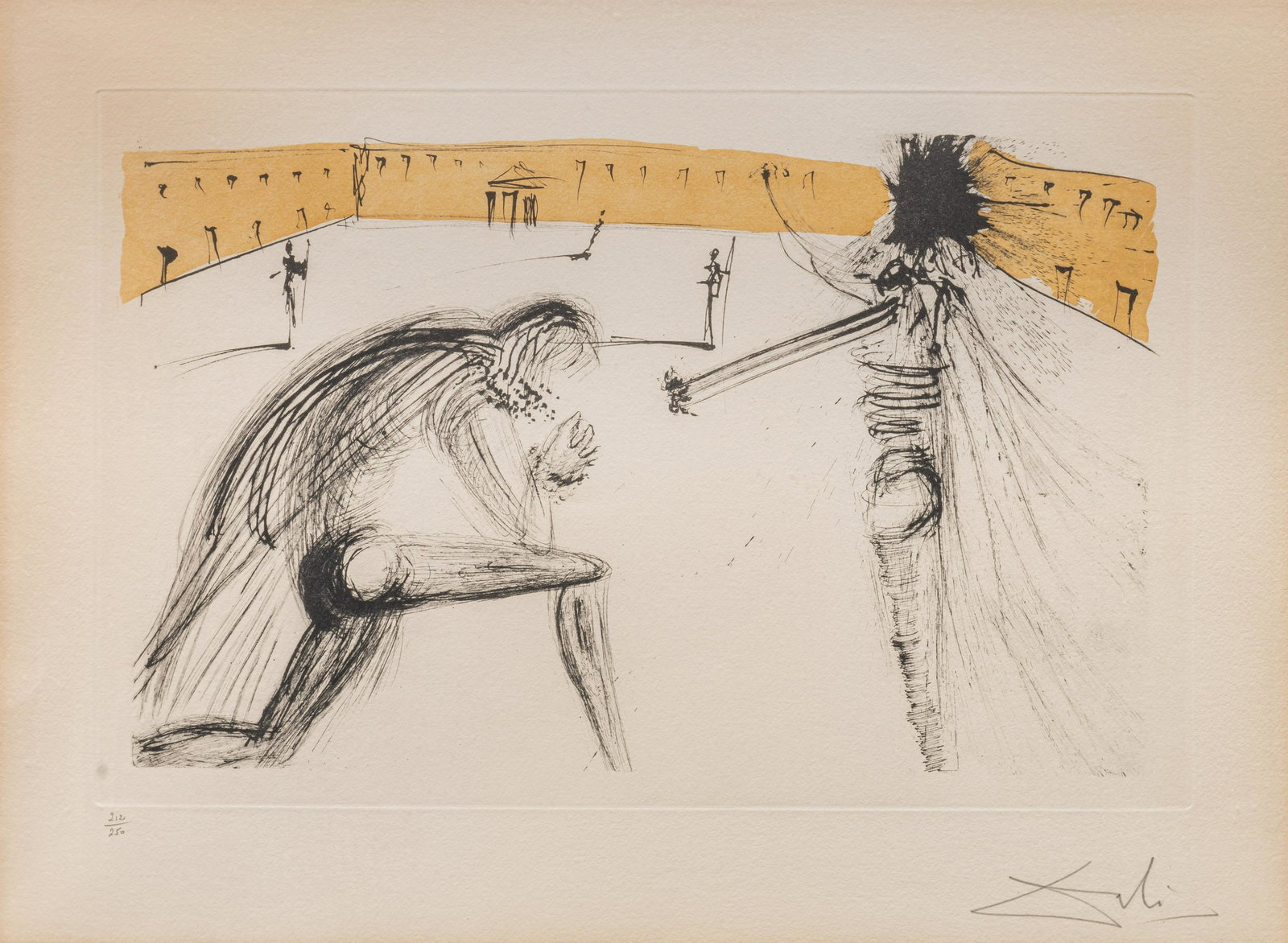 Salvador Dali (1904-1989), 'Le Pardon de Sigismund', 1971, lithograph, No 212/250 34.5 x 52.5 cm. (1 of 5)