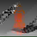 A Japanese gilded suit of armour, including box, Edo period, Total H 156 (assembled) - H 55 cm (box)