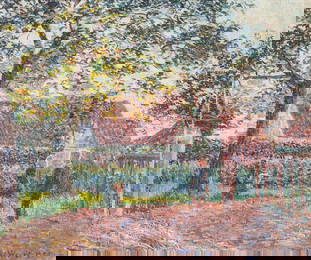 Anna De Weert (1867-1950), playing children, 1905, oil on canvas 40 x 47 cm. (15 3/4 x 18 1/2 in.),