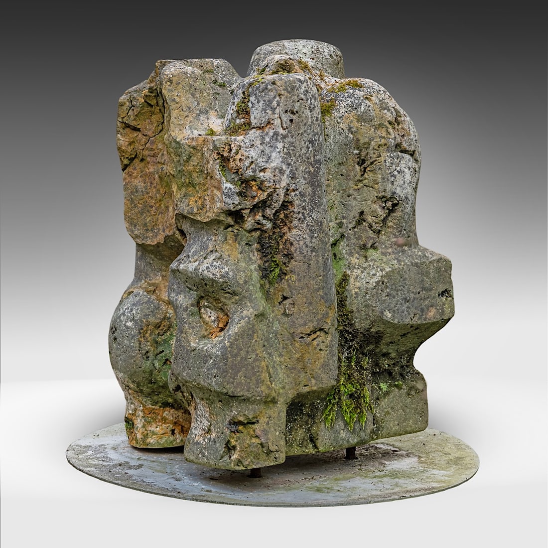 Pol Spilliaert (1935-2023), 'Erosie' 58 x 42 x 40 cm. (22.8 x 16.5 x 15 3/4 in.): Pol Spilliaert (1935-2023), 'Erosie'Illustrated in the monography:Jaak Fontier, 'Pol Spilliaert', Drukkerij Lannoo NV, Tielt, 2005, p. 19Is possibly subject to the Artist's Resale Right / consult 'Con