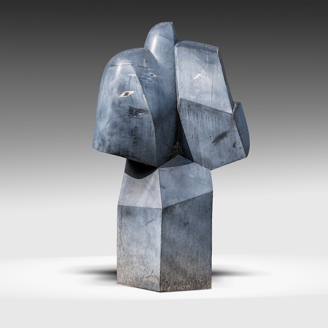 Pol Spilliaert (1935-2023), 'Deemstering', bronze patinated polyester: Pol Spilliaert (1935-2023), 'Deemstering', bronze patinated polyesterH 158 - W 95 cmJaak Fontier, 'Pol Spilliaert', Drukkerij Lannoo NV, Tielt, 2005, p. 51Is possibly subject to the Artist's Resale Ri