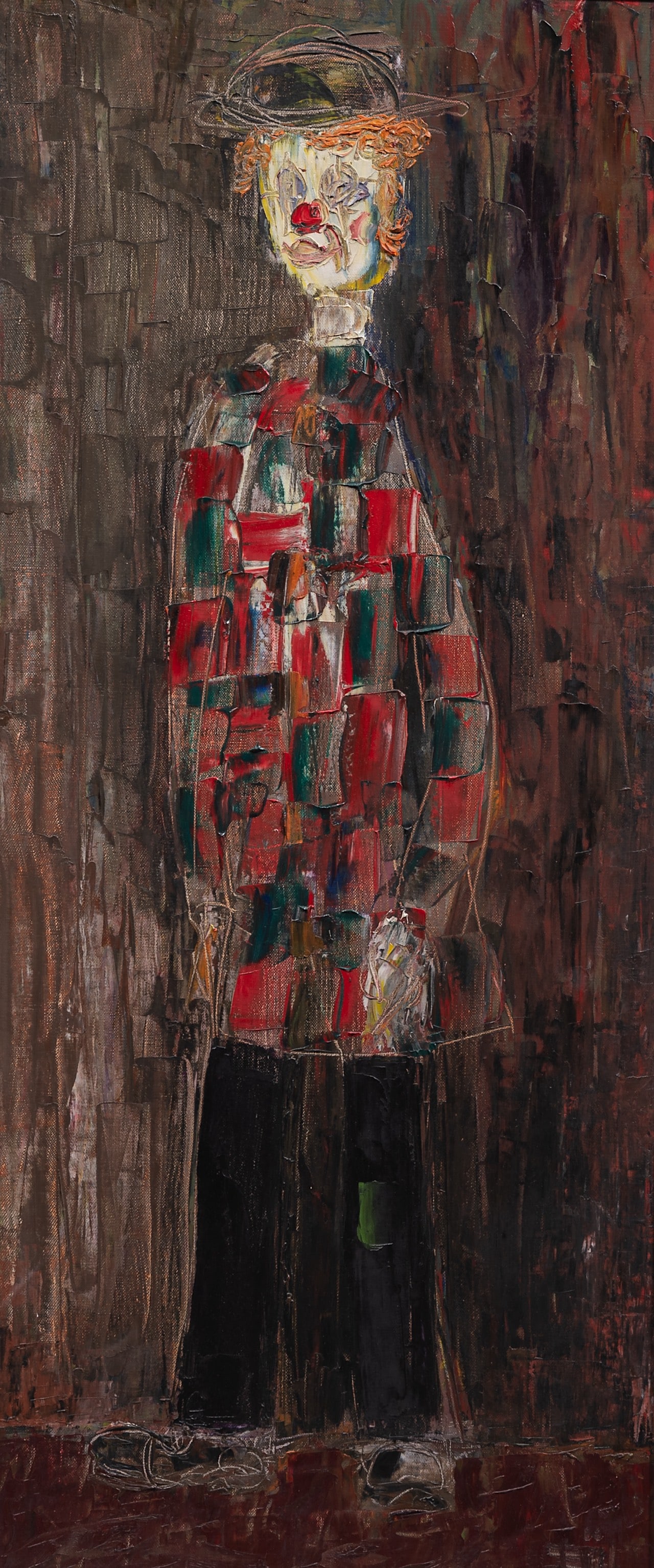 Guillaume Bijl (1946), clown, oil on canvas: Guillaume Bijl (1946), clown, oil on canvasSigned to the bottom right corner.Is possibly subject to the Artist's Resale Right / consult 'Conditions of Sale'