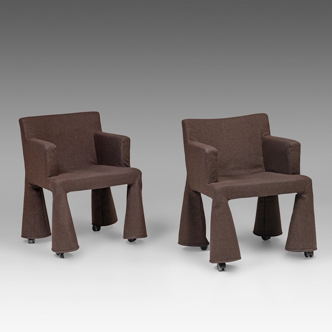 A pair of 'VIP' chairs by Marcel Wanders, the Netherlands, 2000, H 82 - W 60 cm: A pair of 'VIP' chairs by Marcel Wanders, the Netherlands, 2000, H 82 - W 60 cmThe VIP chair was specially designed for the World Expo in Hannover to furnish the Dutch pavilion. The chairs are complet