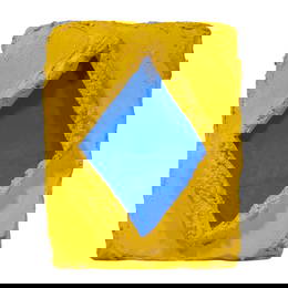 Bram Bogart (1921-2012), 'Bleu Jaune', 1972, mixed media 85 x 10.5 x 67 cm. (33.4 x 4.1 x 26.3 in.)