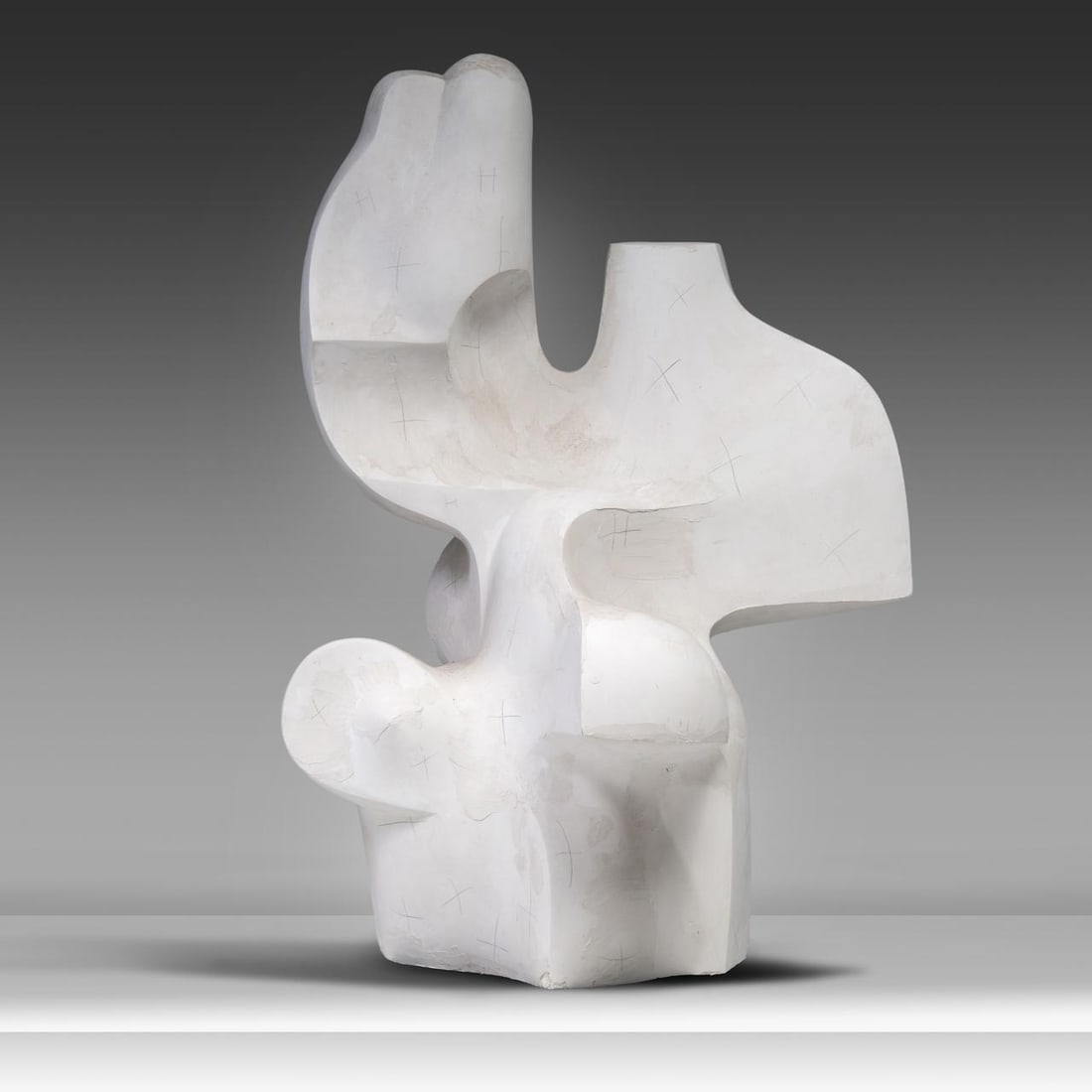 Pol Spilliaert (1935-2023), 'Elke Icaros wil eens vliegen', plaster 123 x 90 x 78 cm. (48.4 x 35.4 x: Pol Spilliaert (1935-2023), 'Elke Icaros wil eens vliegen', plasterJaak Fontier, 'Pol Spilliaert', Drukkerij Lannoo NV, Tielt, 2005, p. 56Is possibly subject to the Artist's Resale Right / consult 'Co