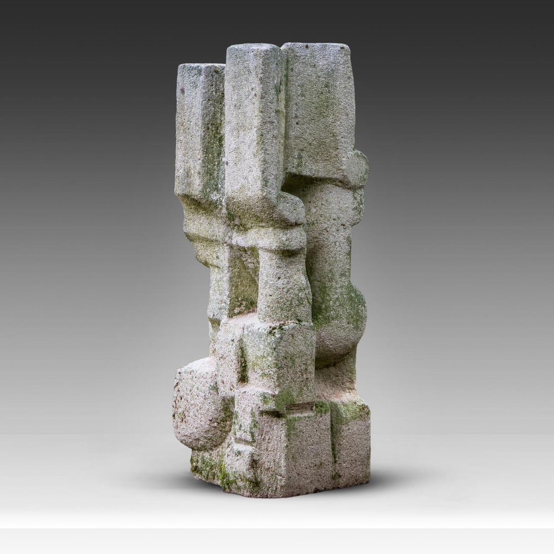 Pol Spilliaert (1935-2023), 'Ontplooiingsevolutie', Moselle stone, 1962, H 80 cm: Pol Spilliaert (1935-2023), 'Ontplooiingsevolutie', Moselle stone, 1962, H 80 cmJaak Fontier, 'Pol Spilliaert', Drukkerij Lannoo NV, Tielt, 2005, p. 24-25Is possibly subject to the Artist's Resale Rig