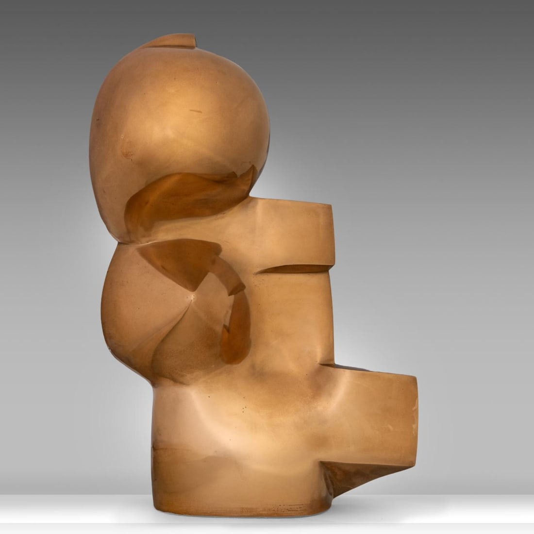 Pol Spilliaert (1935-2023), 'Gemummificeerde geliefden', polished bronze sculpture, 1973 48 x 33 x: Pol Spilliaert (1935-2023), 'Gemummificeerde geliefden', polished bronze sculpture, 1973Jaak Fontier, 'Pol Spilliaert', Drukkerij Lannoo NV, Tielt, 2005, p. 38Is possibly subject to the Artist's Resal