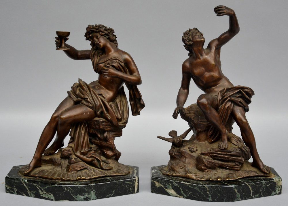 Two Neoclassical bronze groups in the Clodion manner, (1 of 1)