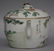 A rare Chinese polychrome teapot, one side decorated - 2
