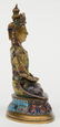 Tibetan cloisonné seated Buddha (Amitayus), 18thC, H - 4