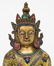 Tibetan cloisonné seated Buddha (Amitayus), 18thC, H - 6