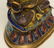 Tibetan cloisonné seated Buddha (Amitayus), 18thC, H - 8