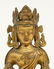 A Chinese gilt and polychrome decorated Buddha, - 5