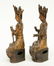 A pair of Chinese gilt and polychrome decorated bronze - 2