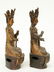 A pair of Chinese gilt and polychrome decorated bronze - 4