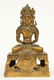 A Chinese gilt and polychrome decorated Buddha,