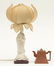 A Chinese Guanyin, Blanc de Chine, mounted into a lamp;