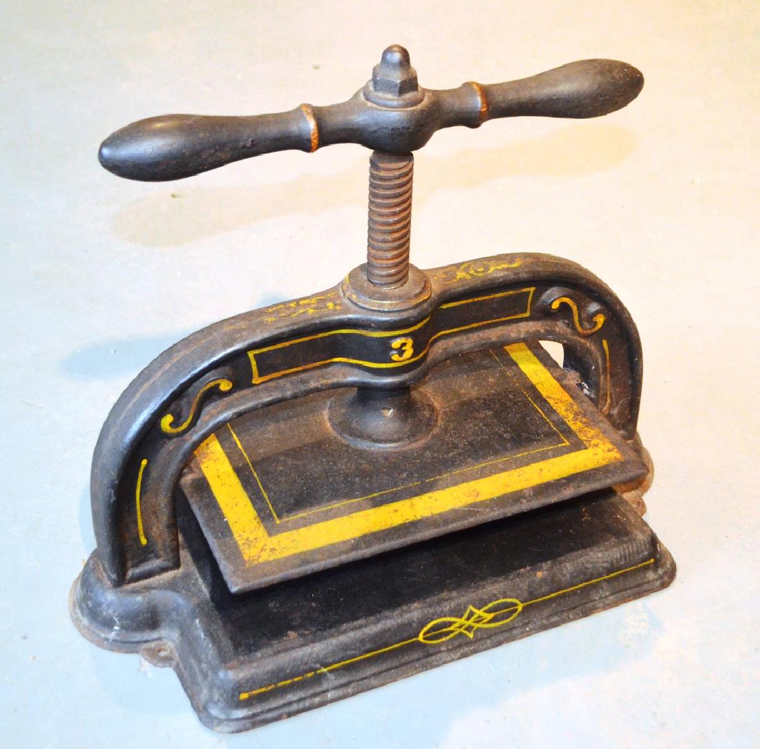 Antique Cast Iron Book Press Binder (1 of 5)