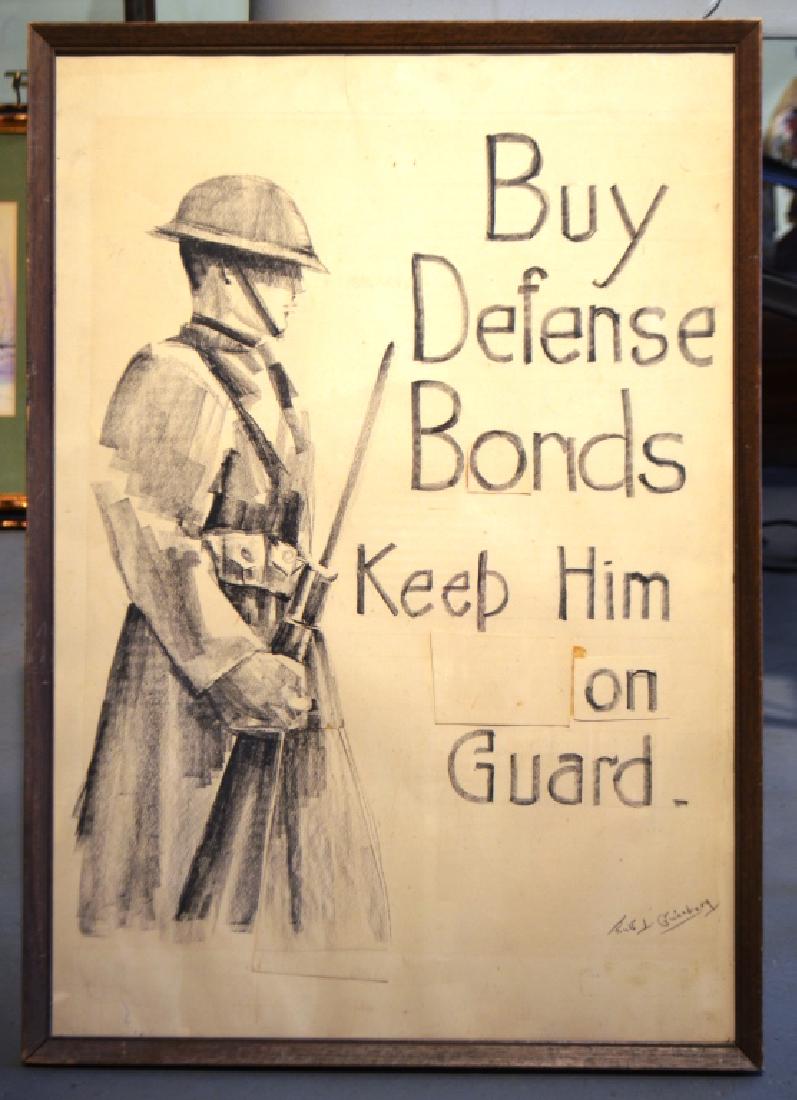 Original Drawing WW1 Poster Design Ruth Ginzberg (1 of 4)