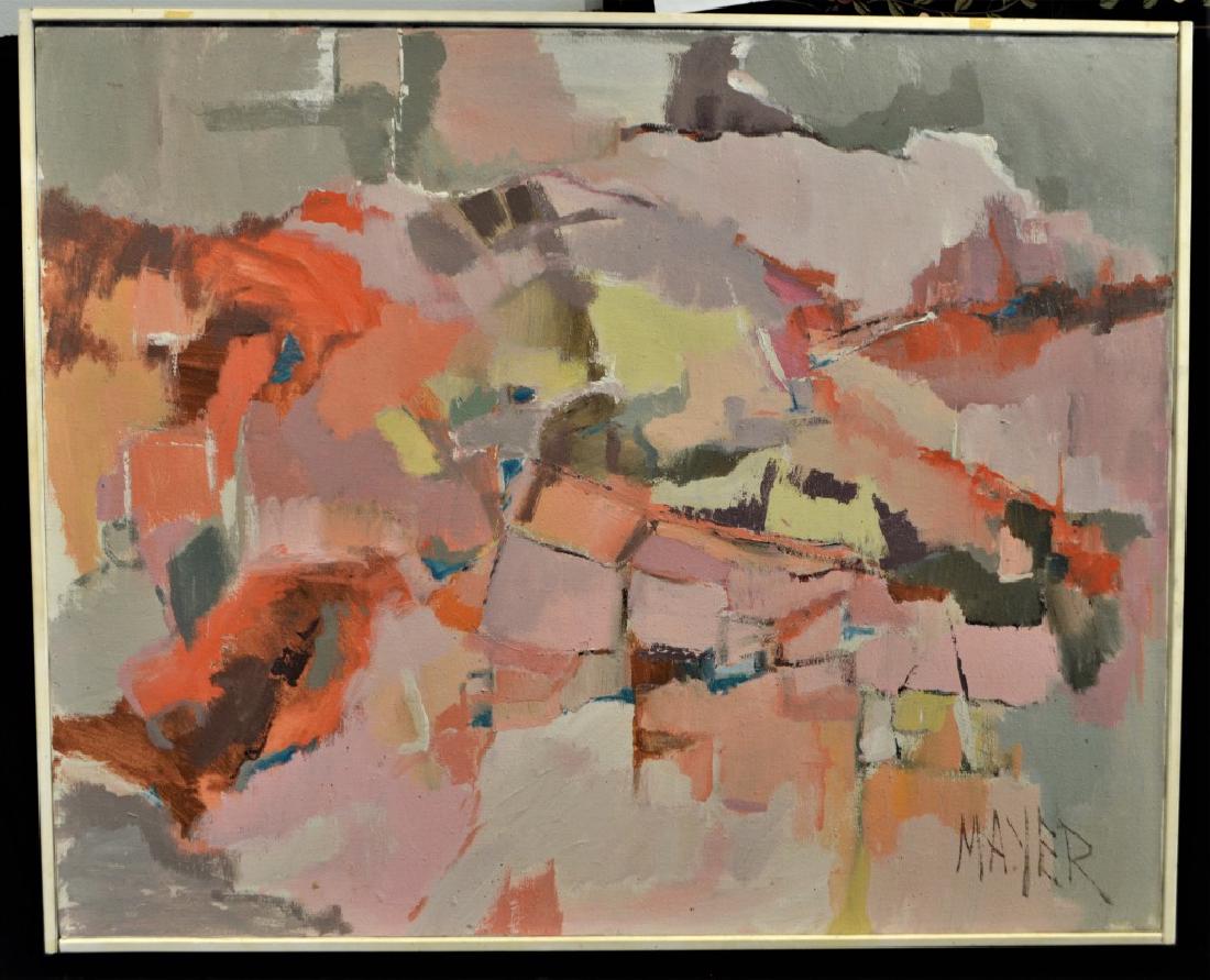 Original Painting by Ruth Mayer Abstract signed Mayer. (1 of 4)