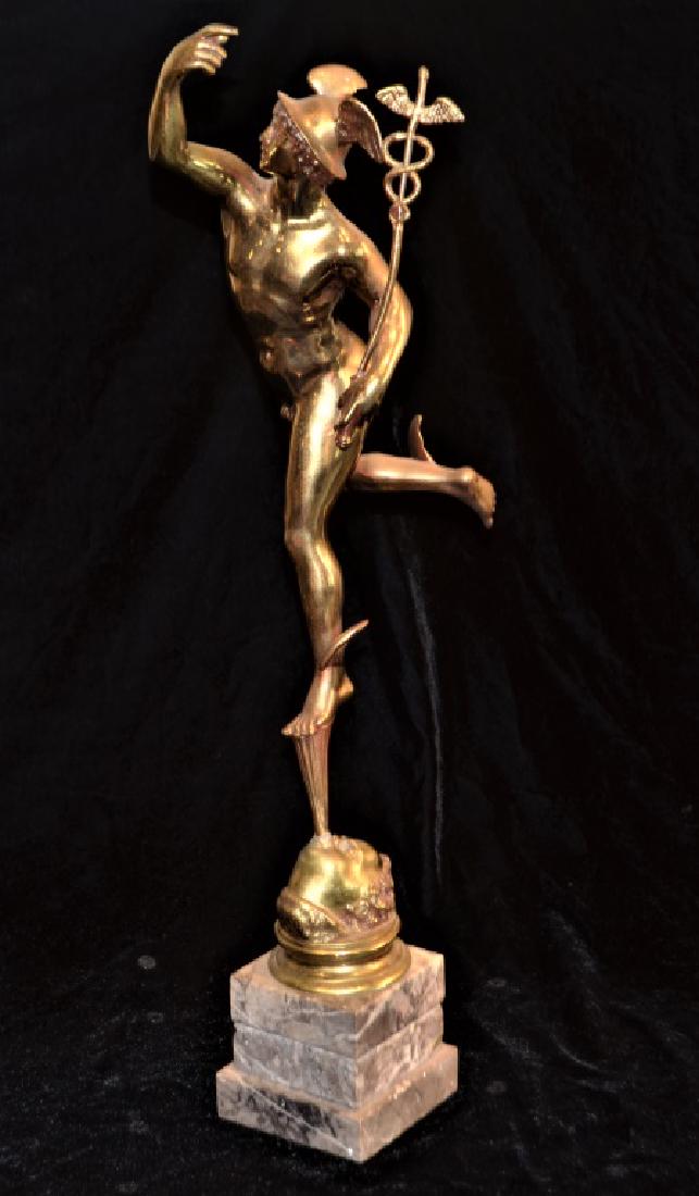 Mercury Carrying Winged Caduceus Statue (1 of 5)