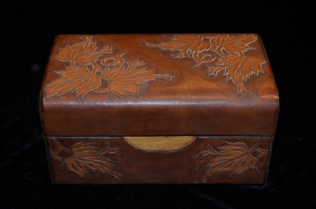 Tooled Leather Box (1 of 6)