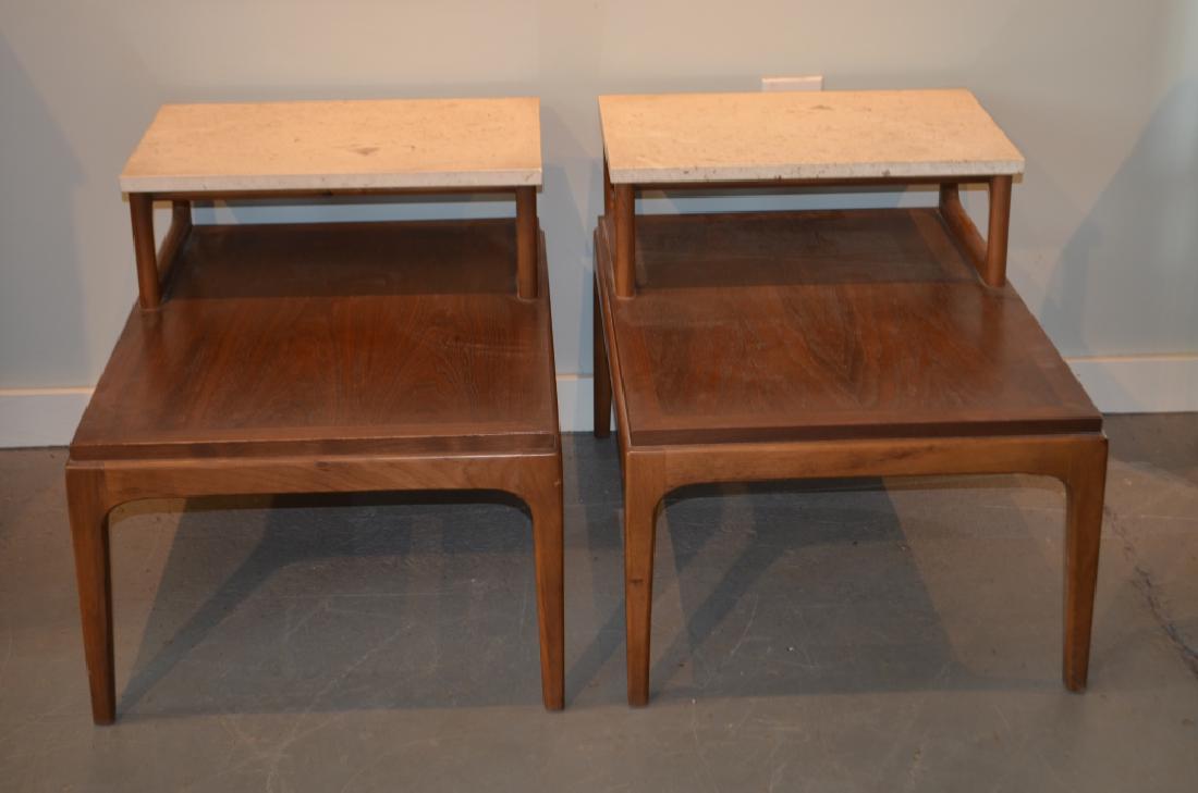 Pair of Marble Top Lane Side Tables (1 of 10)